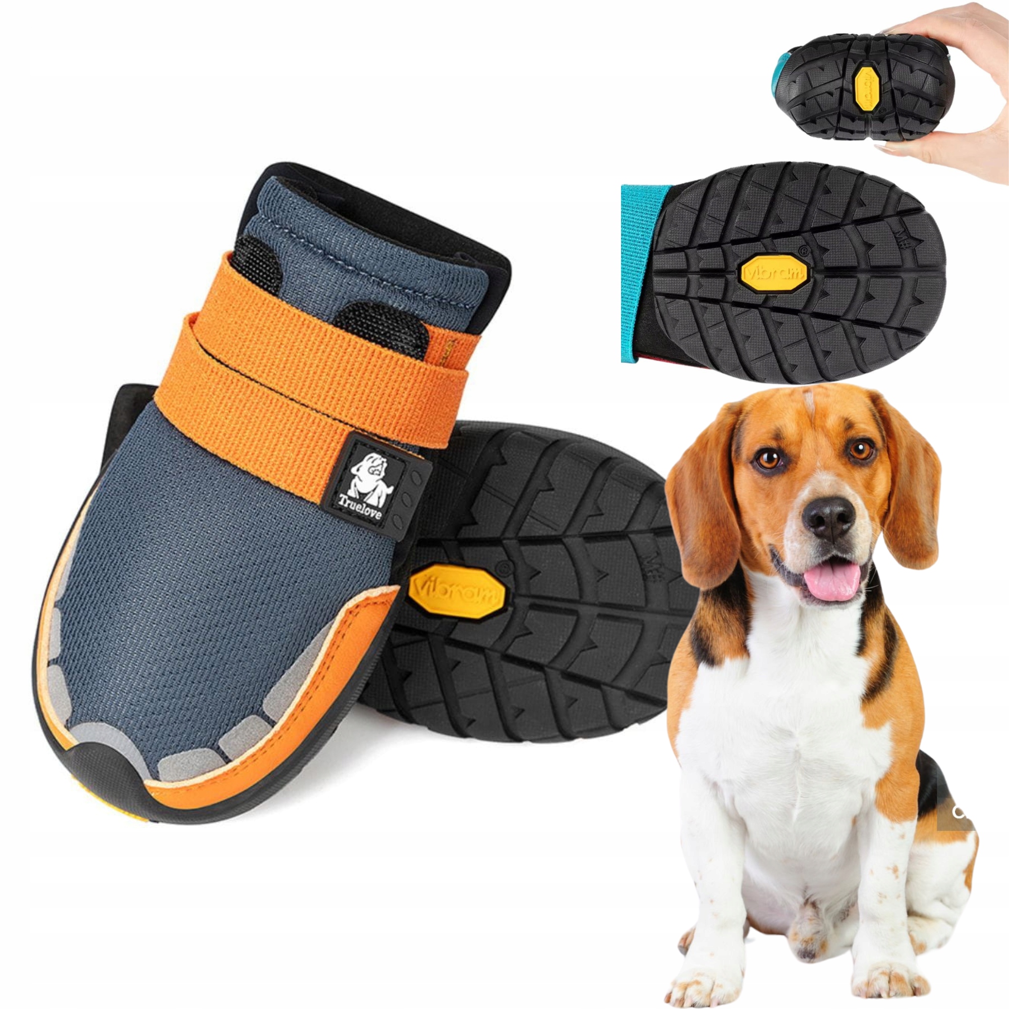 Levně Boty Pro Psa Truelove On Track Podrážka Vibram S (2 ks) 5,7 cm Tmavě Modré