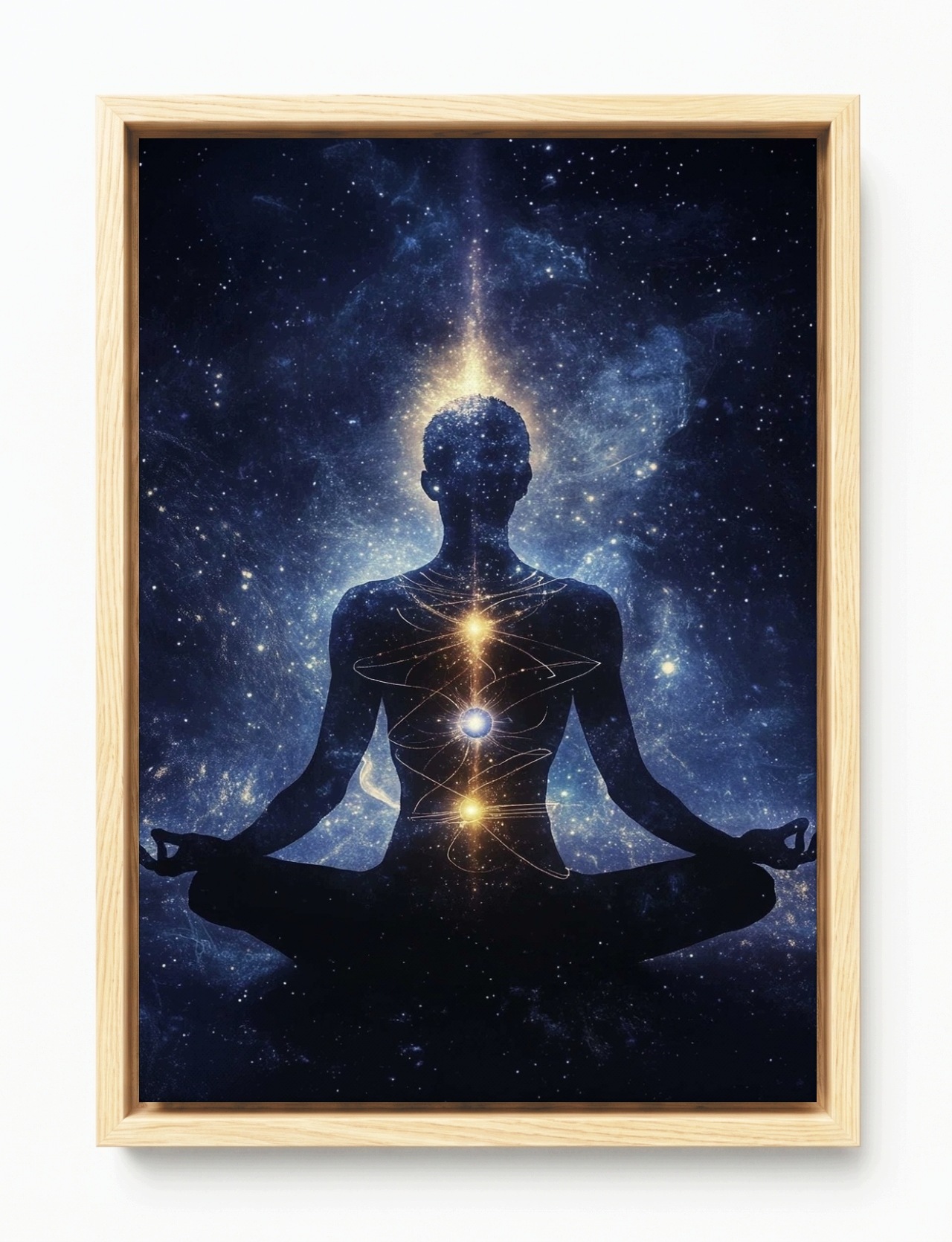 Obraz Rám Americký Box Postava Lotos Meditace Čakra Zen Harmonie 80x120