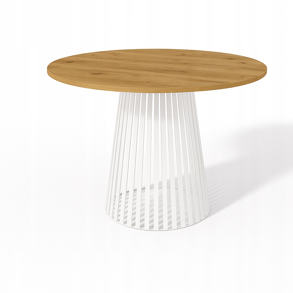 Kancelářský stůl Loft, kulatý stůl Dub Craft Zlatý 90 cm, kancelářský stůl