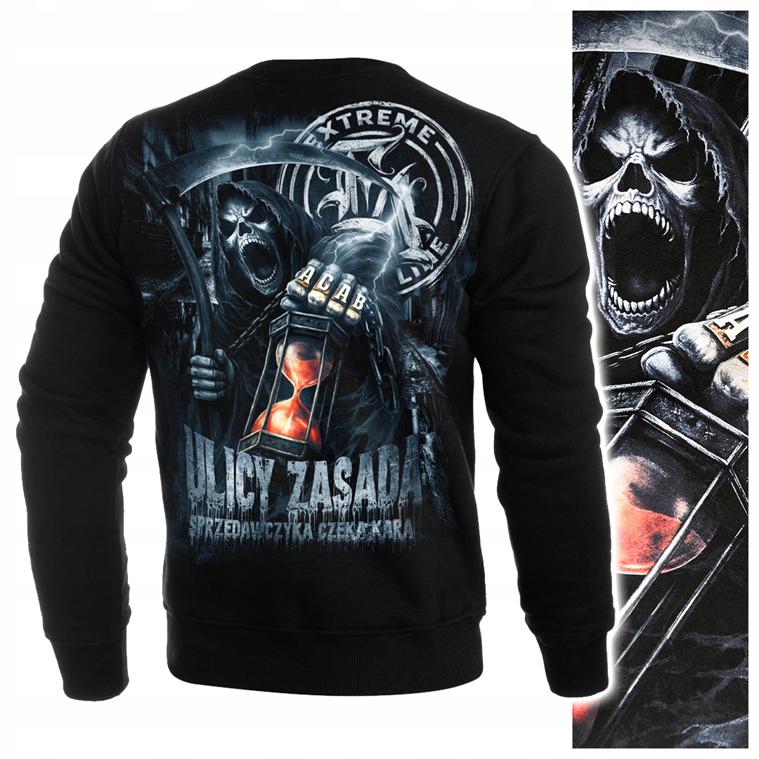 Pánská mikina pro fanouška Acab, kostucha Extreme Adrenaline „Ulice pravidla II“ S