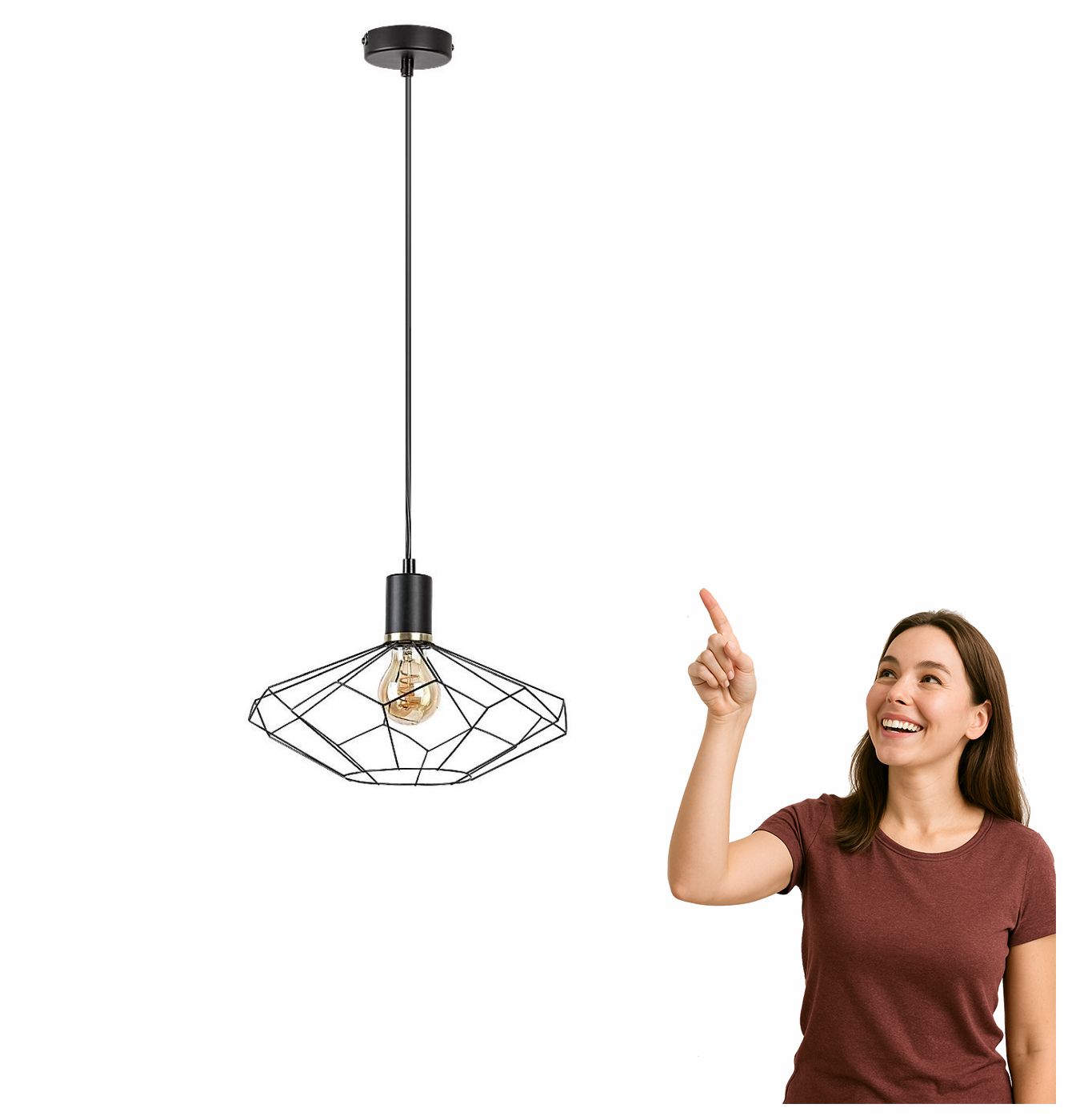 Závěsná lampa Fran 72241 Rabalux