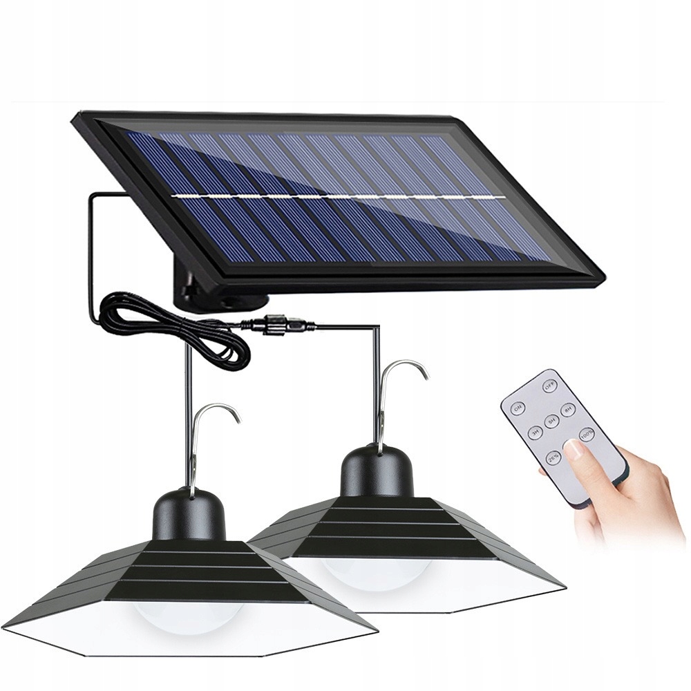 Zestaw 2x Żyrandol Wisząca Lampa Solarna Led Pilot