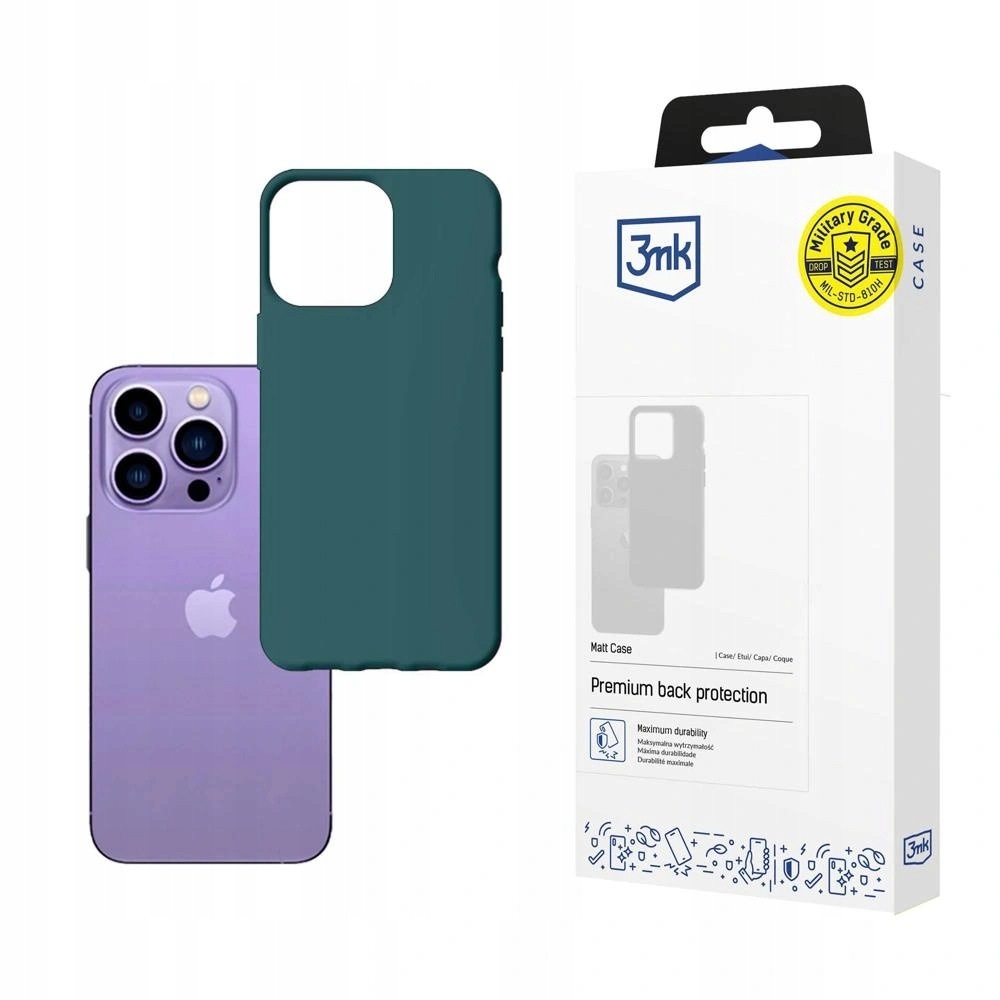 Etui 3mk Matt Case na iPhone 14 Pro zielone