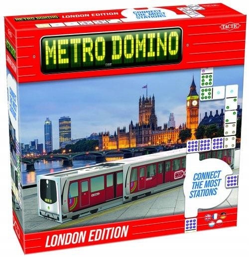 GRA Logiczna dla DZIECI Domino Metro London PUZZLE