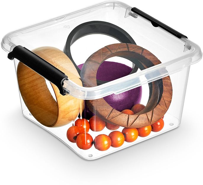 POJEMNIK NA ŻYWNOŚĆ plastikowy 1,15l z pokrywą pudło do przechowywania