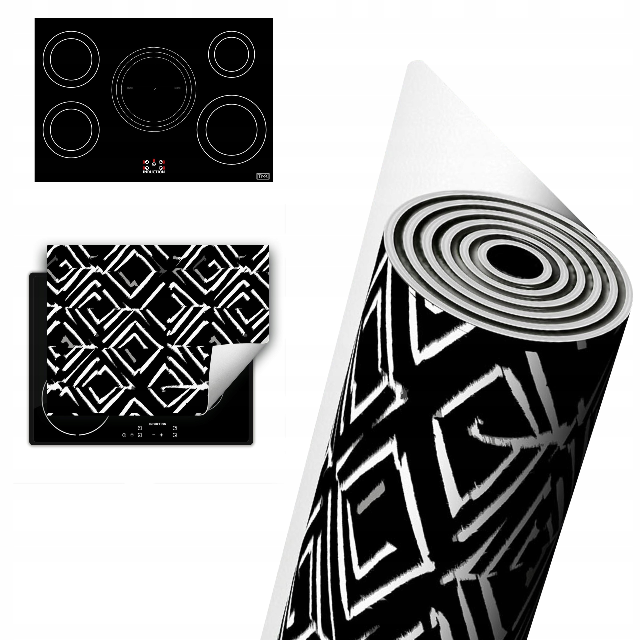 Vinylová Ochrana Na Indukci Pracovní Deska 80x52 bílá mozaika