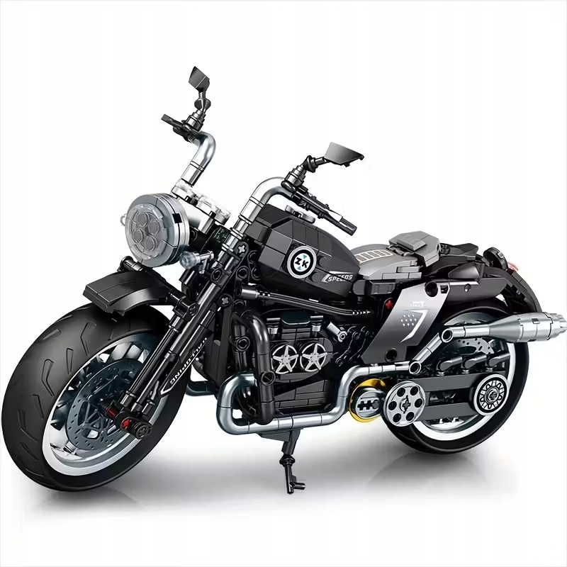 Klocki Konstrukcyjne Motor Motocykl Harley Davidson Chopper Cruiser 802 el.