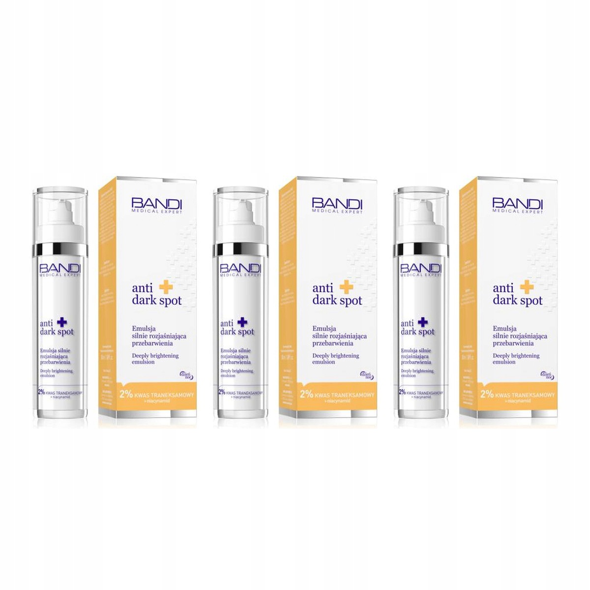 Zestaw 3x Bandi Medical Expert anti dark spot Emulsja rozjaśniająca 50 ml