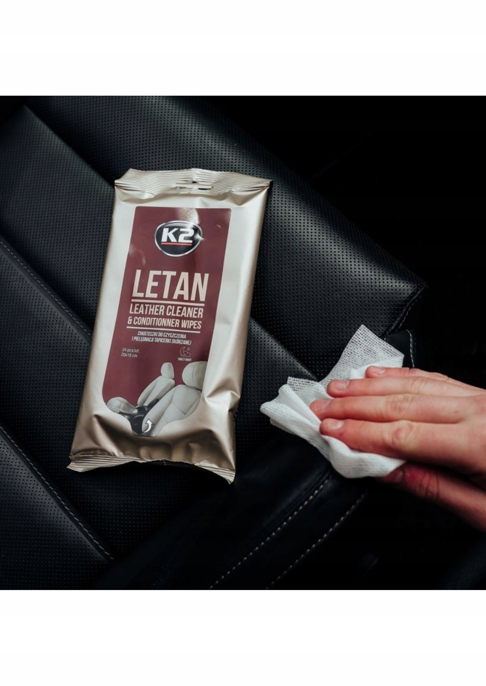 K2 LETAN CHUSTECZKI DO CZYSZCZENIA SKÓRY 24szt. Rodzaj czyszczenie skóry