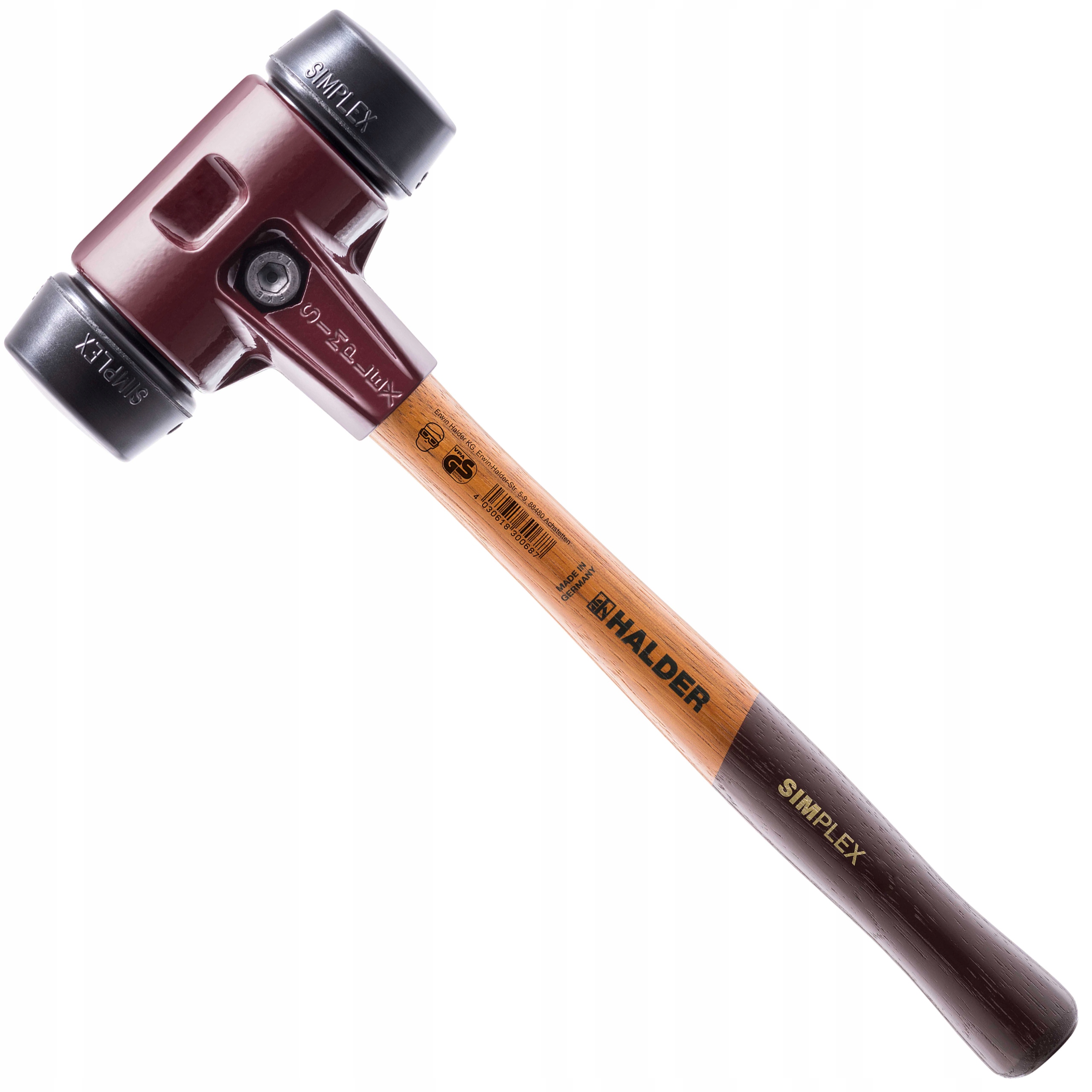 

Młotek Simplex Brukarski Gumowy Halder 3002 60 MM