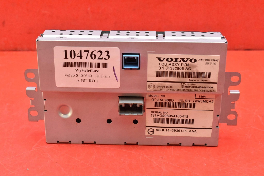 display RADIA navigation devices 31382906AC VOLVO V40 2 II 12-16