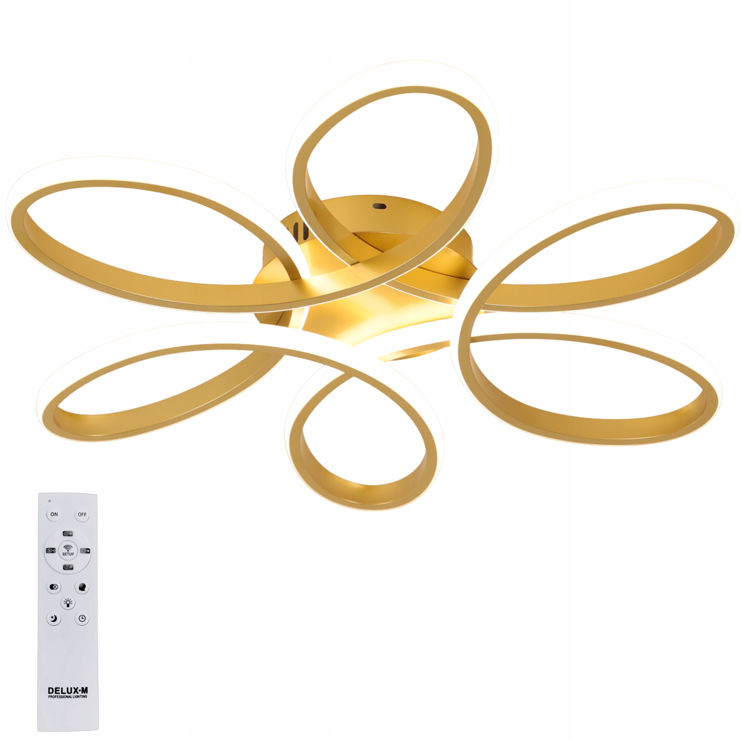 LAMPA SUFITOWA wisząca ŻYRANDOL LED + PILOT 70W 58cm