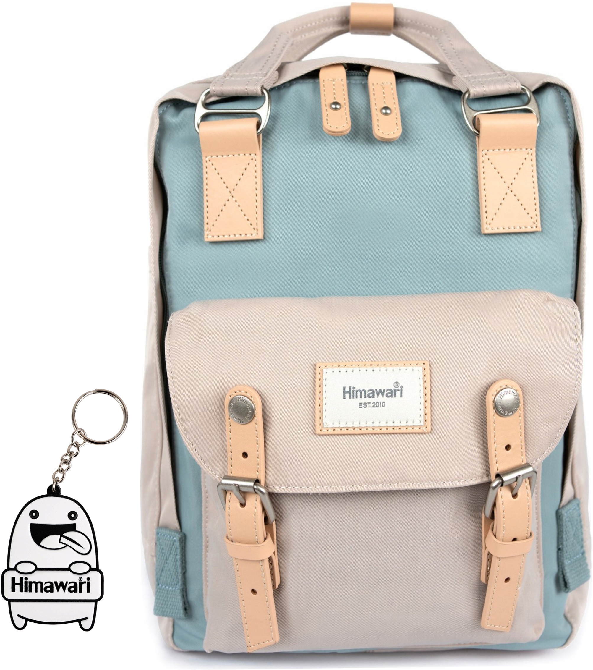 Batoh Himawari Double Autumn S – prostorný dámský, světle béžový