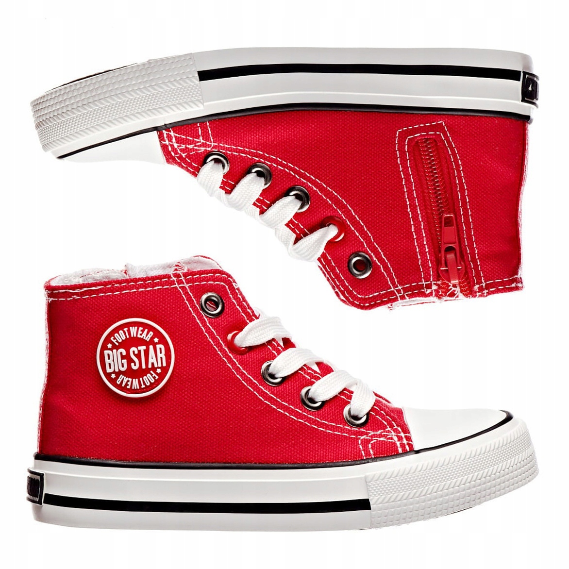 

Trampki dziecięce Big Star czerwone Wysokie 24