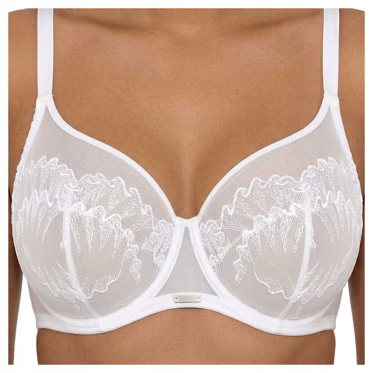 Ava Podprsenka měkká s vyšívanými košíčky podprsenka soft 2240 bílá 70E