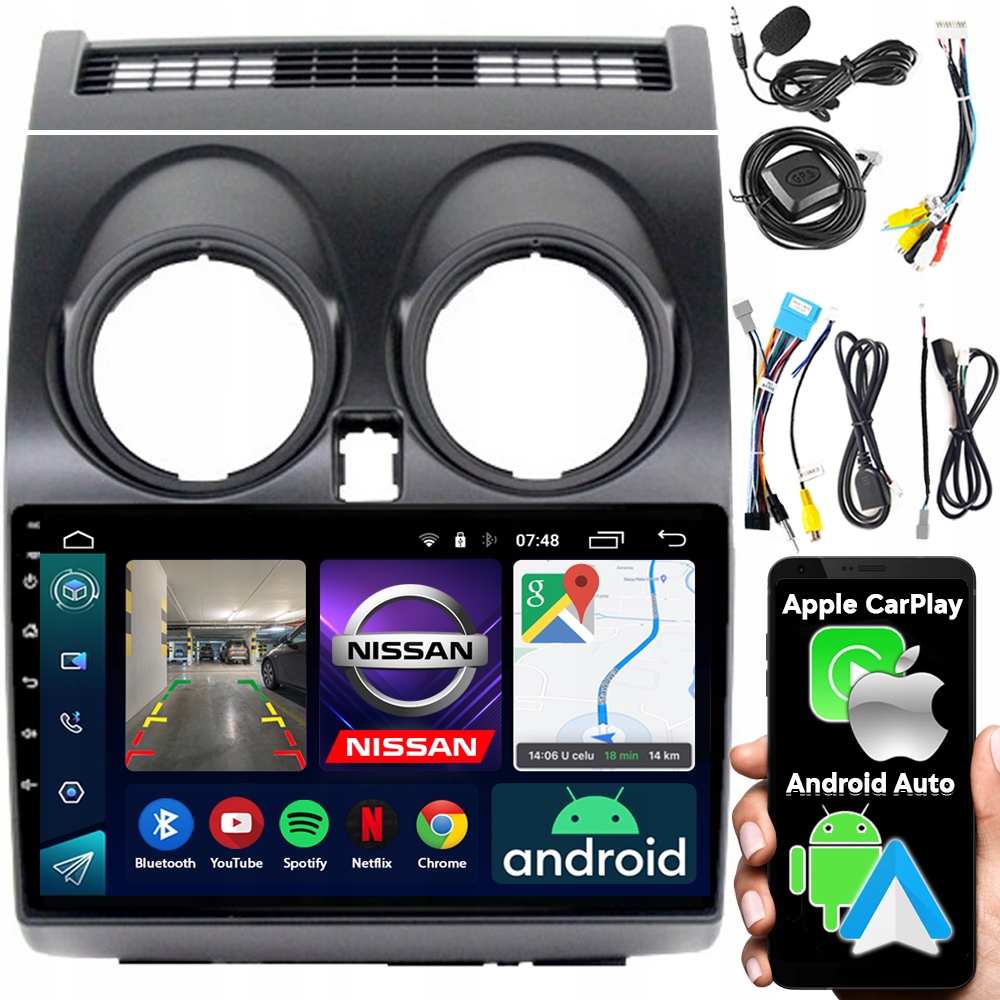 Autorádio Ncs RS-305 Nissan Qashqai J10 2006-2013 Android Navigácia