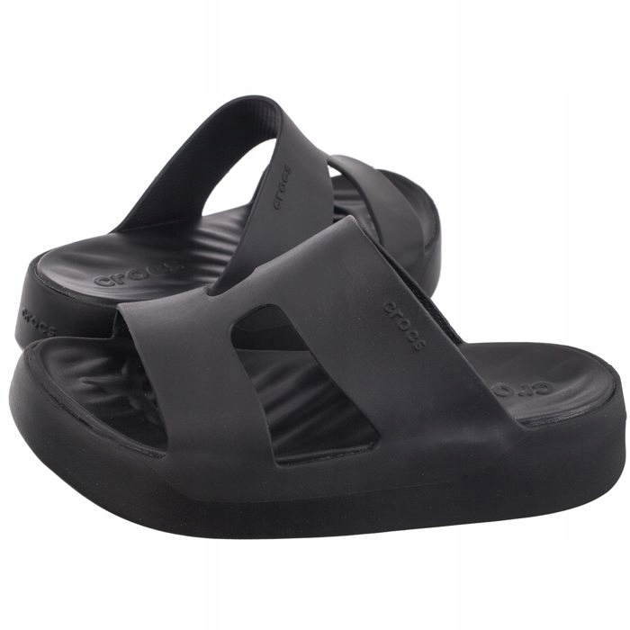 Dámské Nazouváky Crocs Getaway Platform H-Strap Black 209409 Černé
