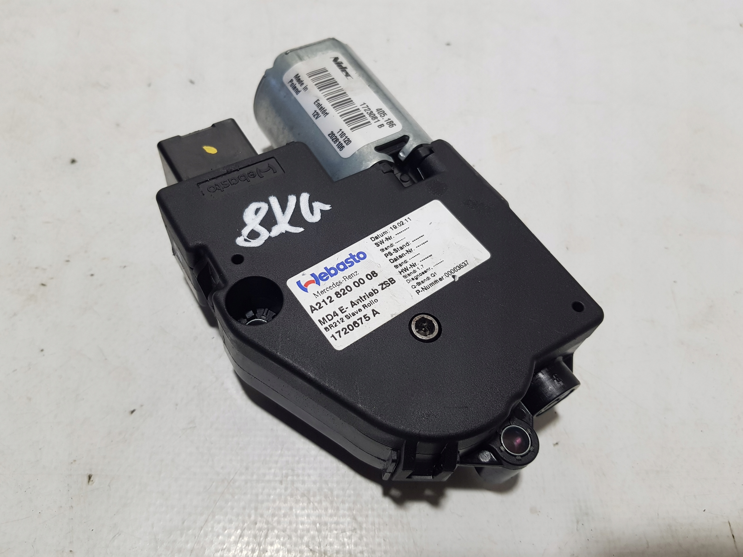 Motor Schiebedach MERCEDES W207 W212 2128200008