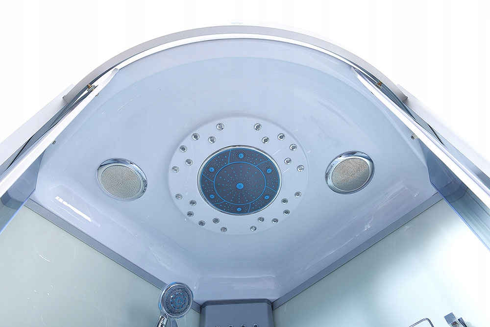 KABINA PRYSZNICOWA Z HYDROMASAŻEM NAROŻNA 110X110X215CM ZABUDOWANA, MAZUR Marka Mazur