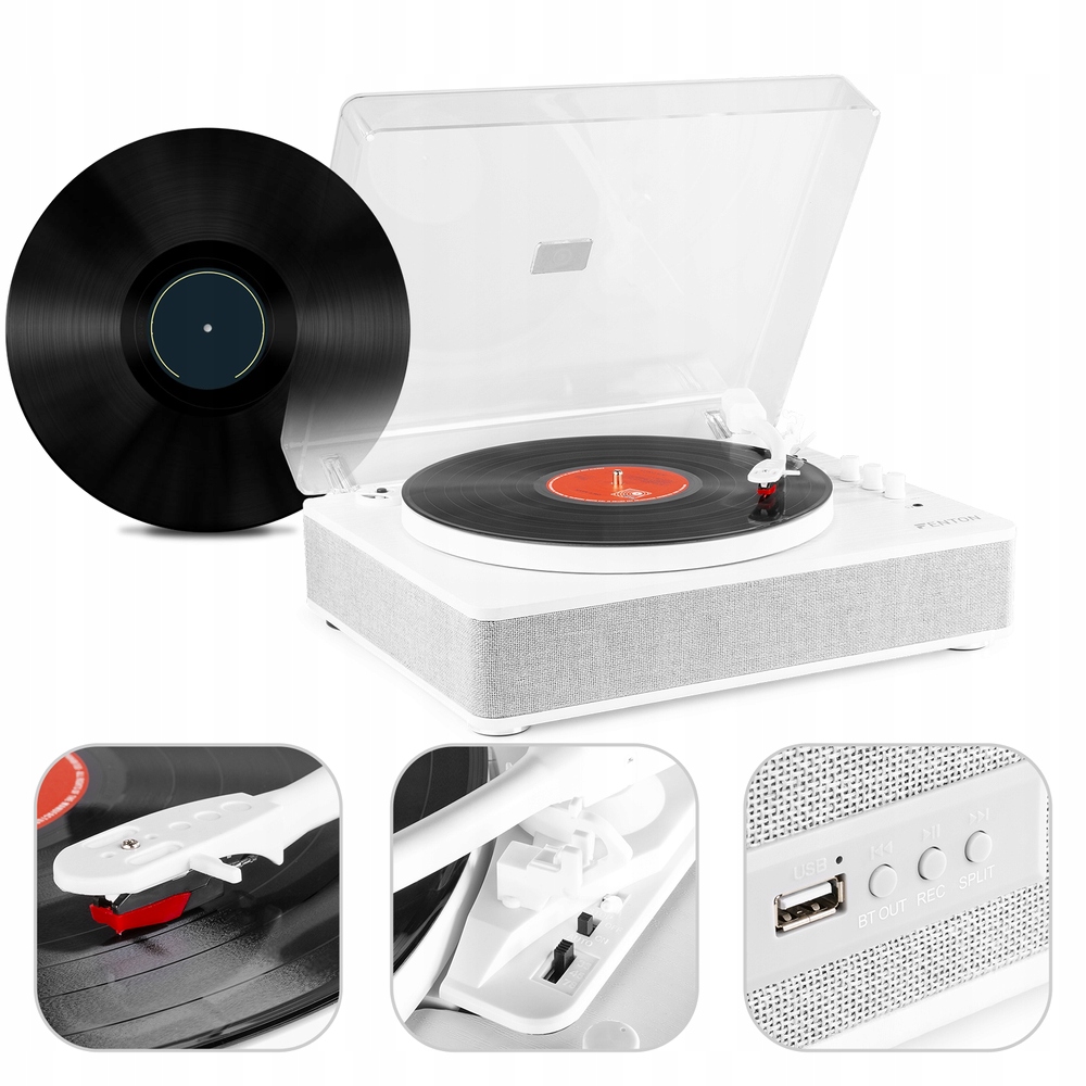 

Gramofon z głośnikami Usb bluetooth Fenton Winyl