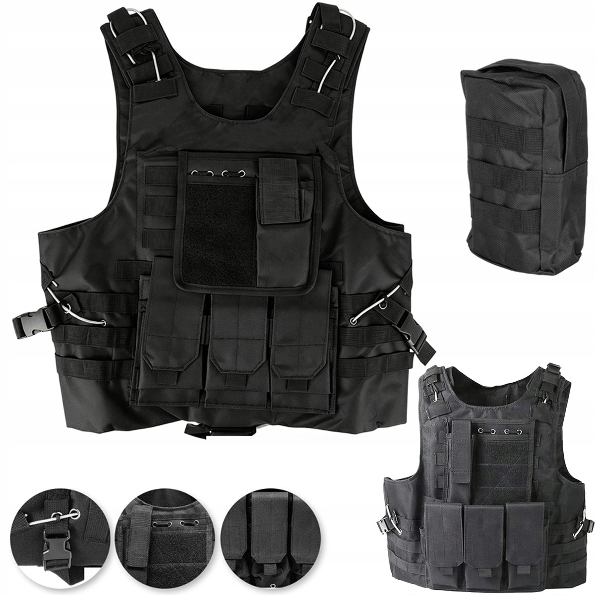 600D Nylonová taktická vesta s Molle systémem pro Paintball a outdoor