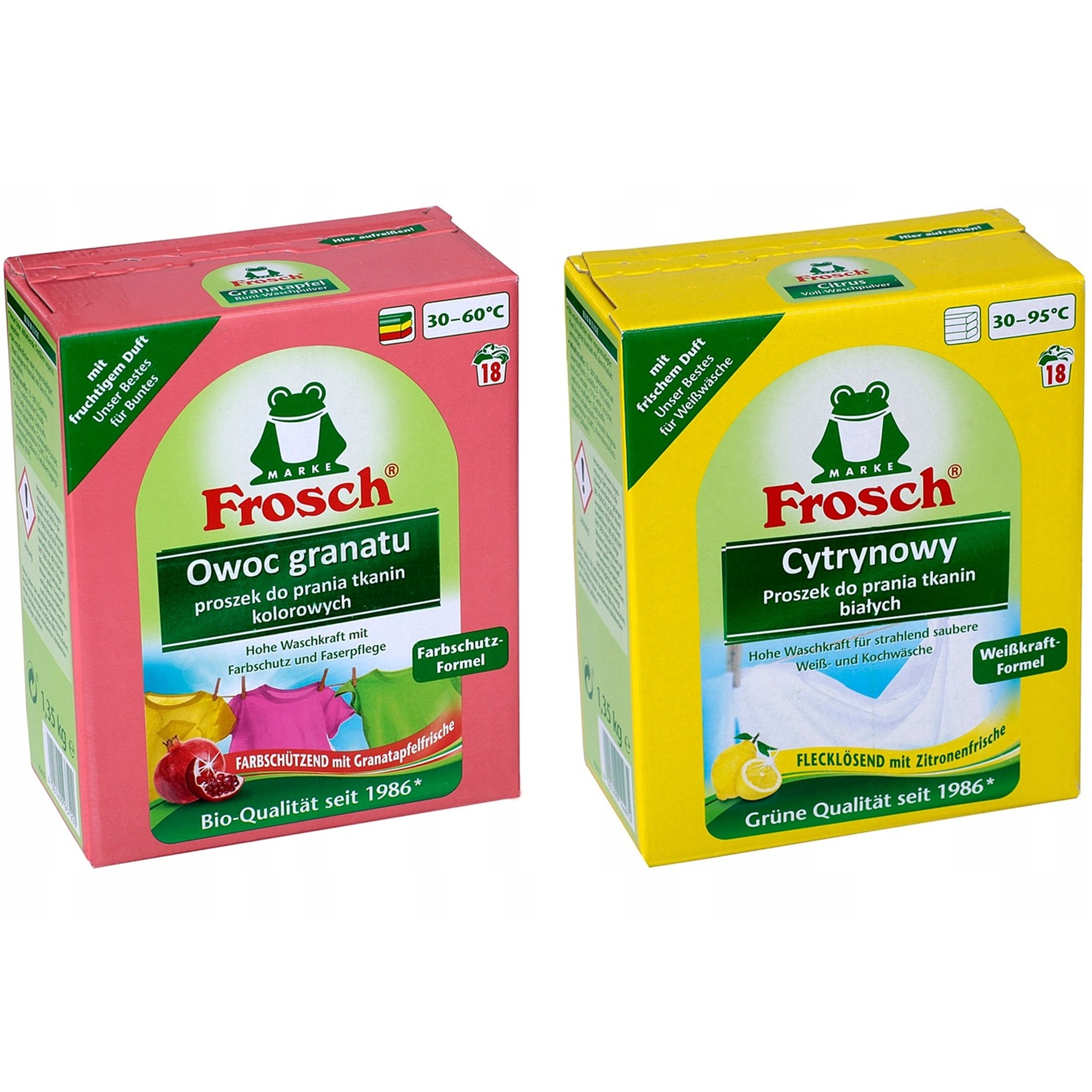 Levně Frosch Eko Prací prášek na bílé a barevné prádlo 1,35