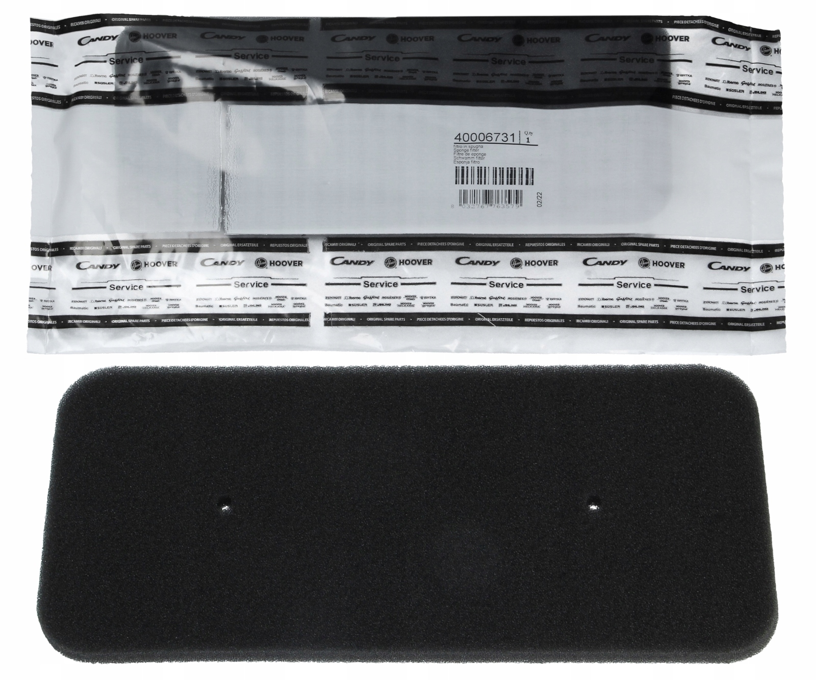 

Filtr piankowy suszarki Hoover Oryginał 40006731
