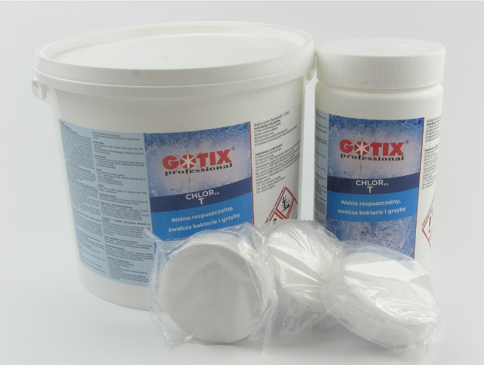 

Gotix Chlor do basenu Chlortix T tabletki 200g-5kg