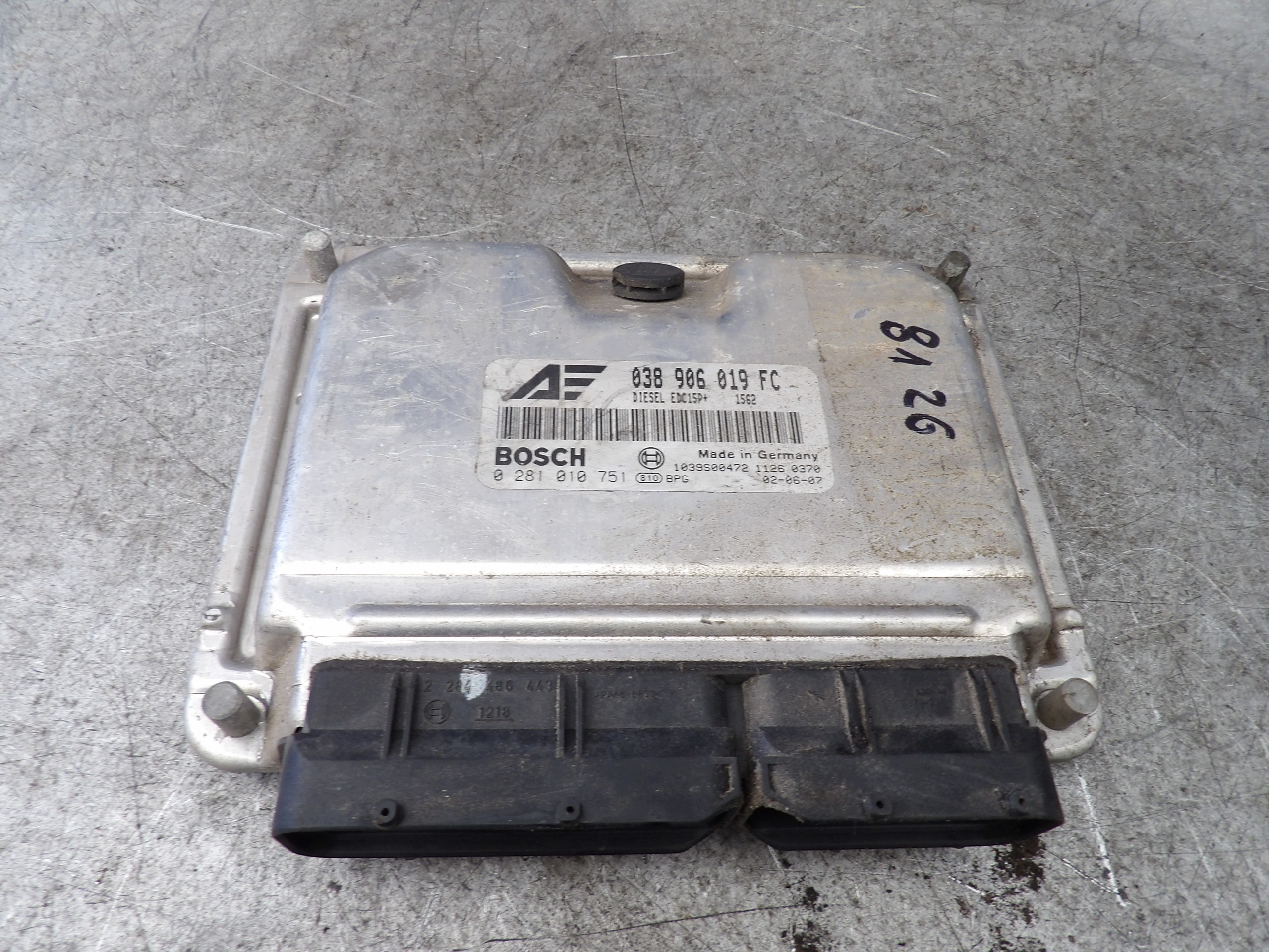 VW Sharan 1,9 tdi computer control unit