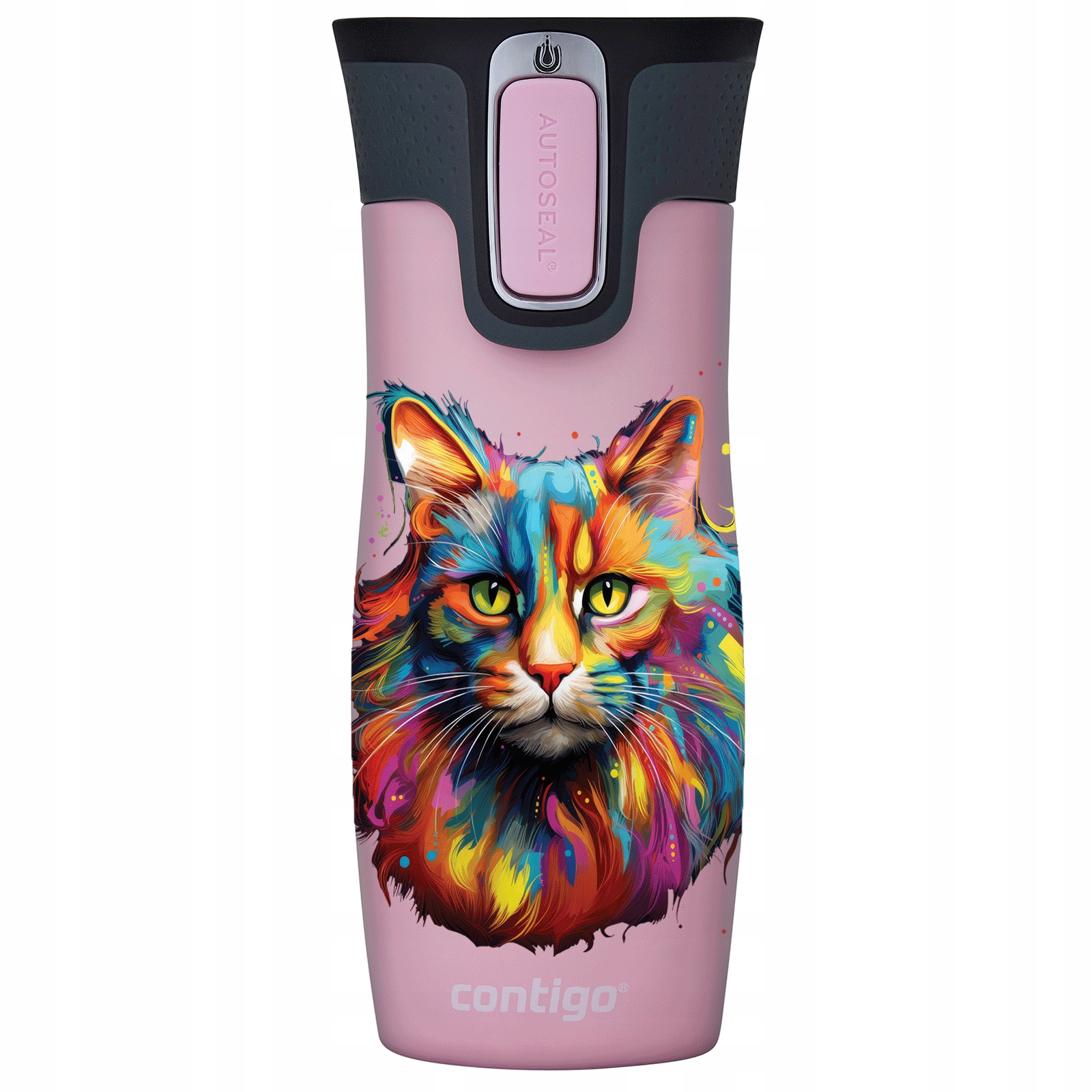 Kubek Termiczny Contigo West Loop 2.0 Na Kawę Do Auta Kot Różowy 470ML