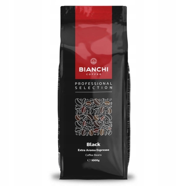 Levně Káva Zrnková Bianchi Black 1 kg 60% Arabica, 40% Robusta