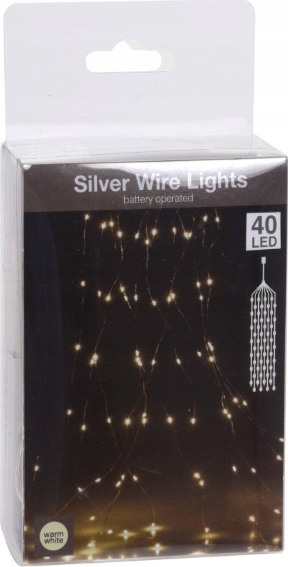 

Lampki Choinkowe 40LED Girlanda Ciepły Biały 363