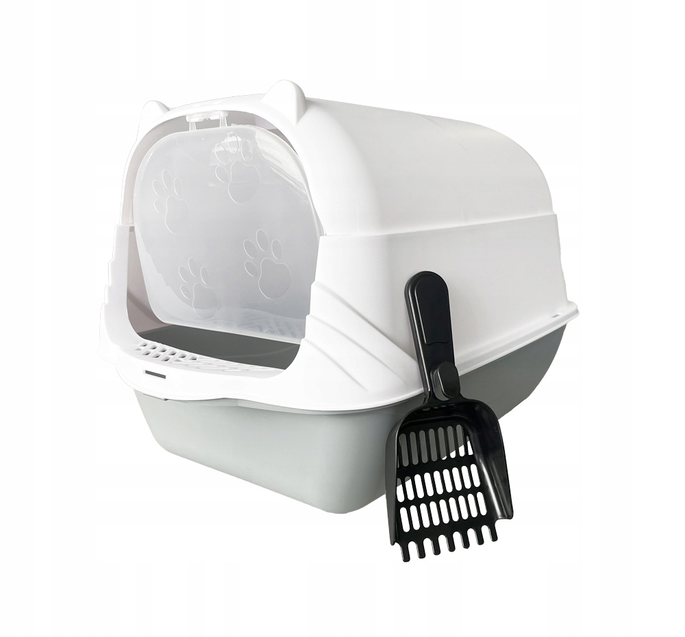 Levně Toaleta pro kočky krytá s filtrem a dvířky 50 x 37 x 34 cm CAT101