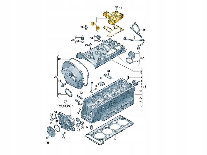 Odma Separator Oddzielacz Oleju 1.8/2.0 TFSI Audi OE Typ samochodu Samochody osobowe