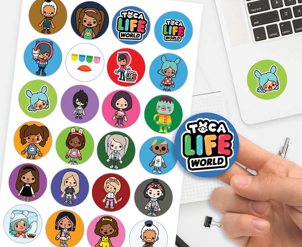 24 NAKLEJKI TOCA BOCA LIFE WORLD SUPER JAKOŚĆ Rodzaj gadżetu filmowy gamingowy