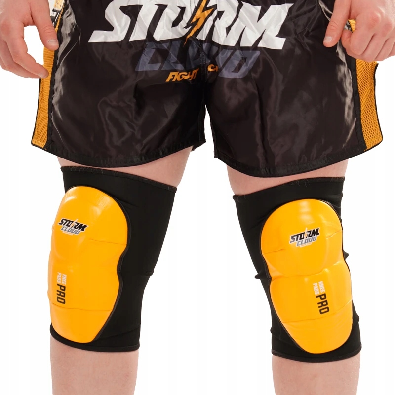 StormCloud Mma chrániče kolen Combat Žluté S