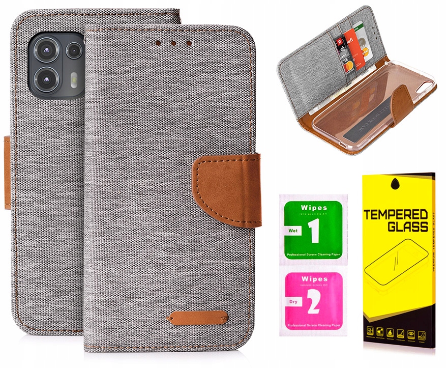 

Etui Portfel Canvas Do Motorola Edge 20 Lite