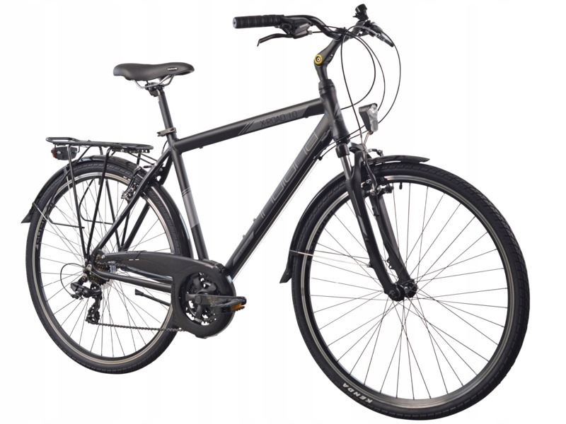 Rower trekkingowy Indiana X-Road 1.0 M17 28 cali Amar męski Czarny