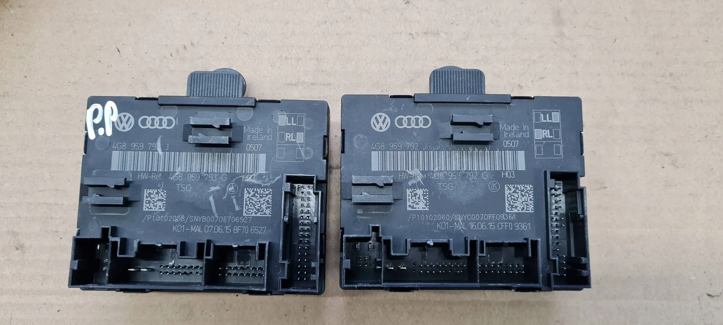A6 C7 4G LIFT module control unit door left right SKLADANE mirrors A7 4G