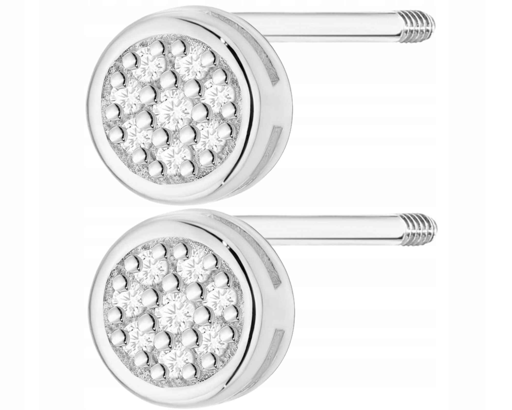 Bílé Zlato Náušnice S Briliantem Šroubovací Tyčinka Zlato 585 Dárek Gravírování