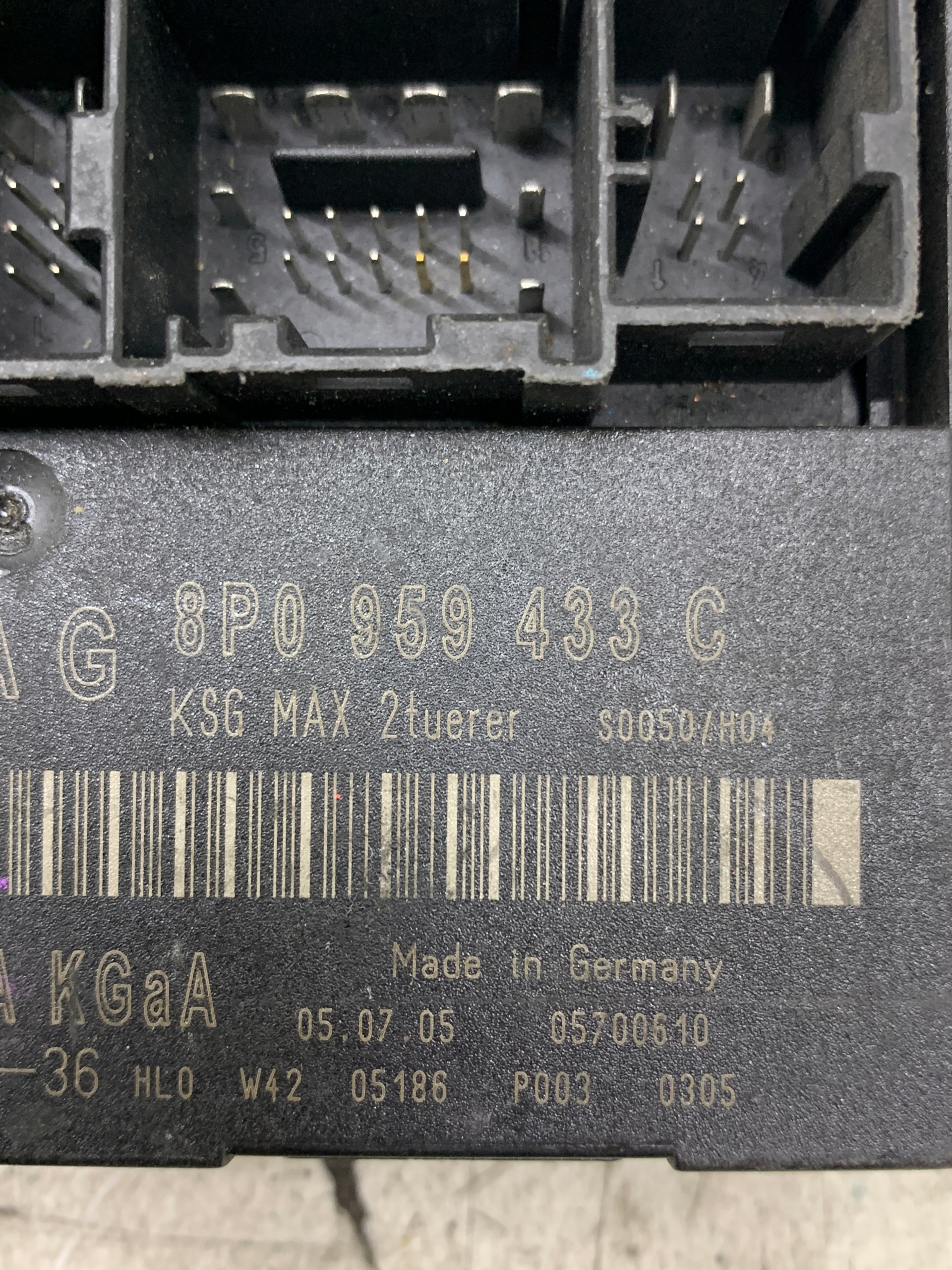 Unité commande confort 8P0959433C AUDI