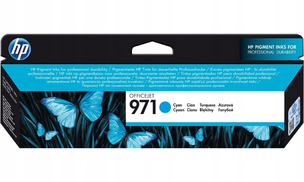 Hp (971) azurová inkoustová kazeta, CN622AE originál