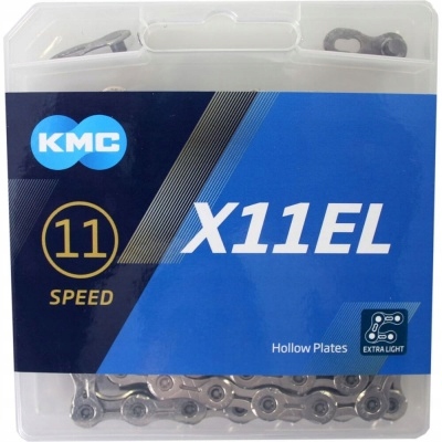 Řetěz na kolo Kmc X11EL, 118 článků, stříbrný