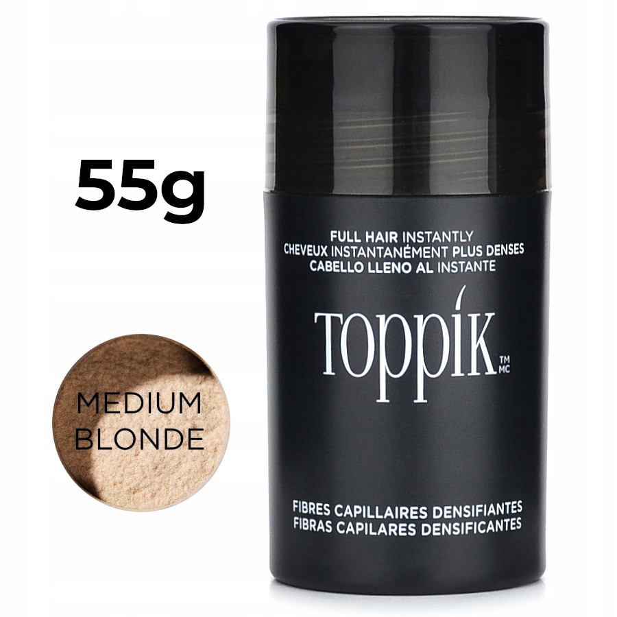 100% Oryginalne Włókna keratynowe Toppik Medium Blonde średni blond