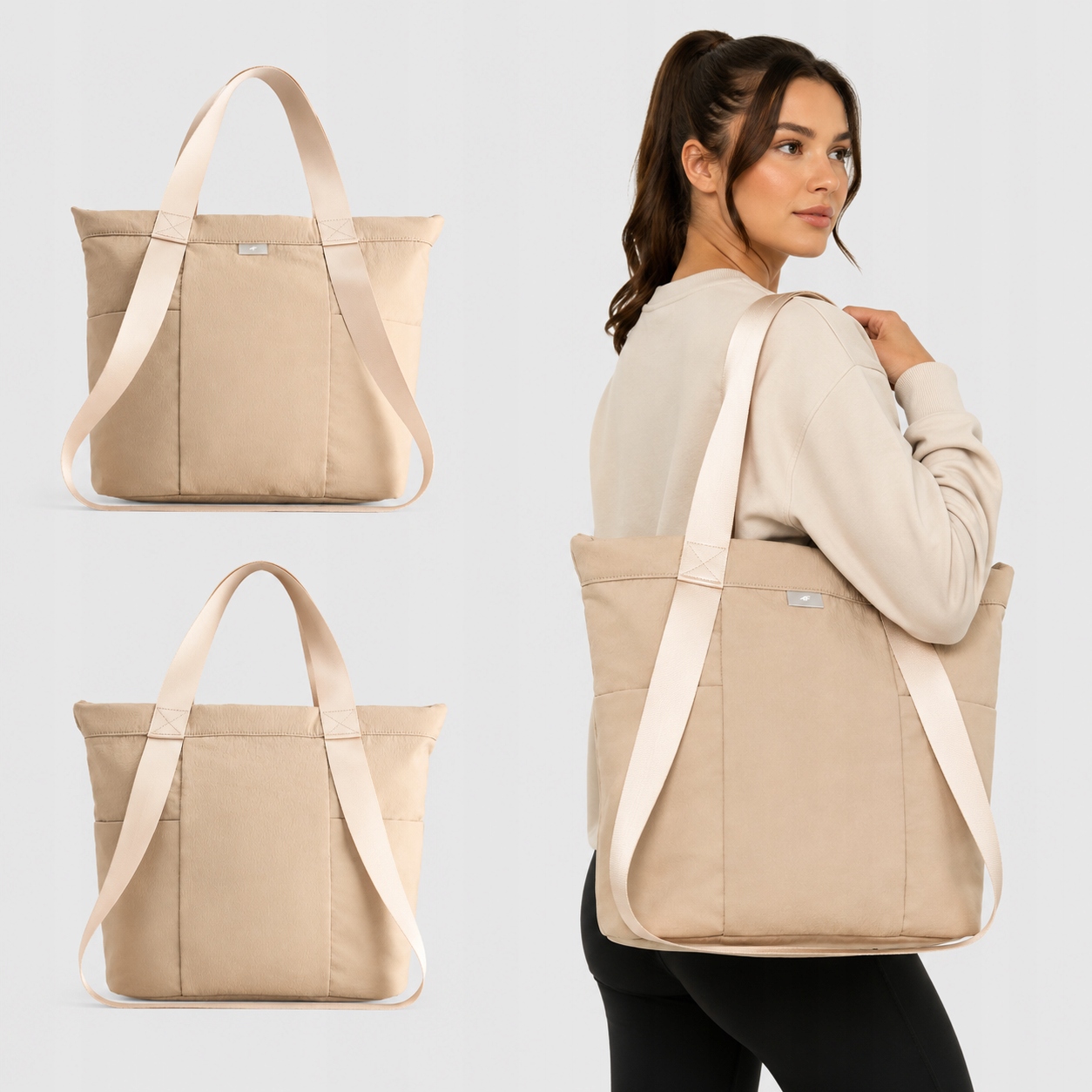 Torba Damska 4F Na Ramię Treningowa Na Siłownię 4F 32x32x14cm ASBGF109