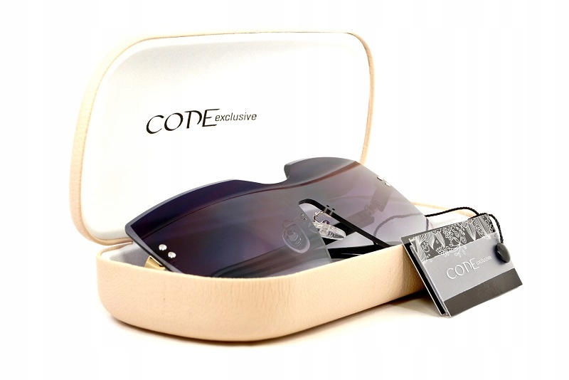 ELEGANCKIE DAMSKIE OKULARY PRZECIWSŁONECZNE ETUI Fason inny