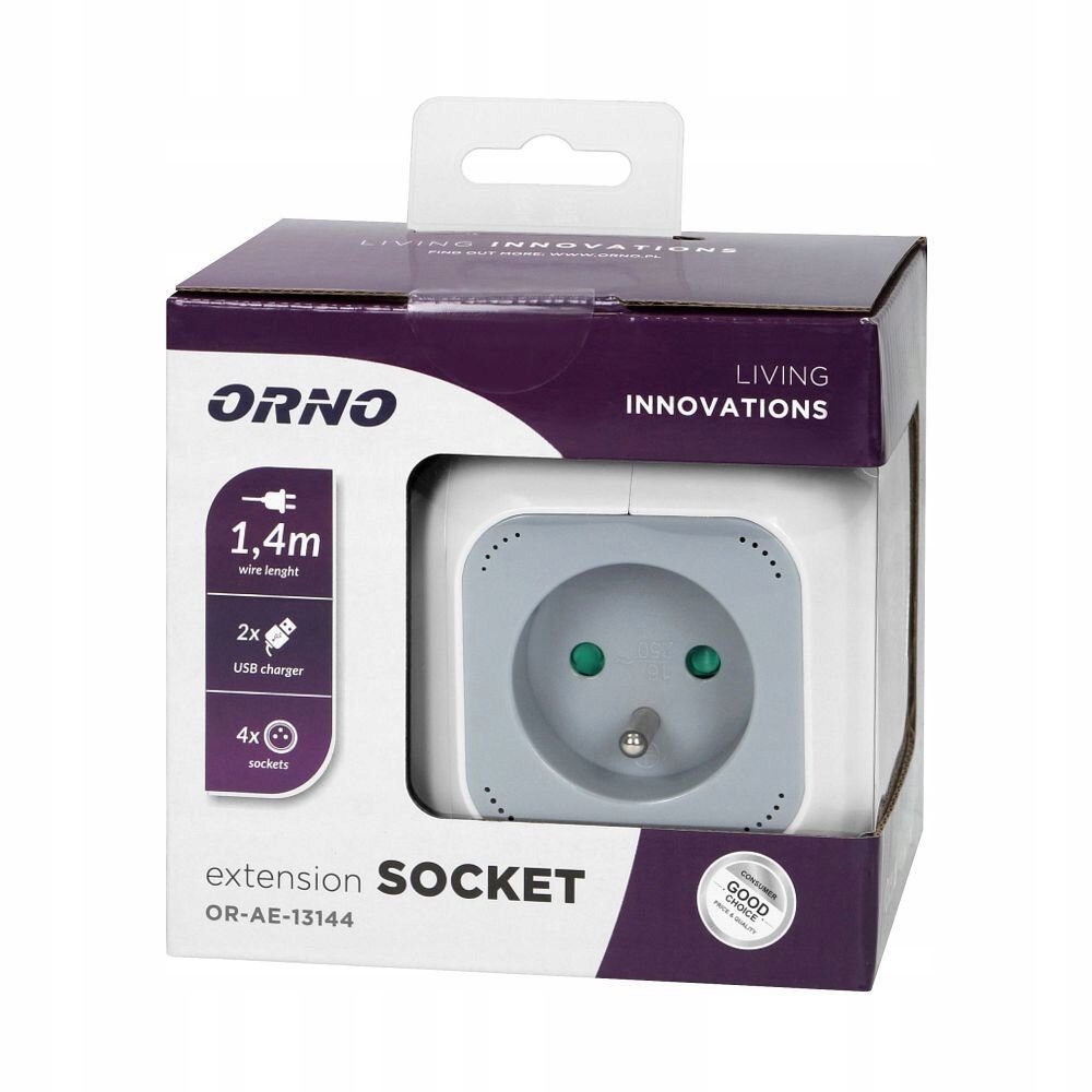 PRZDŁUŻACZ LISTWA KOSTKA MAGIC CUBE 4 GNIAZDA USB Typ listwowy