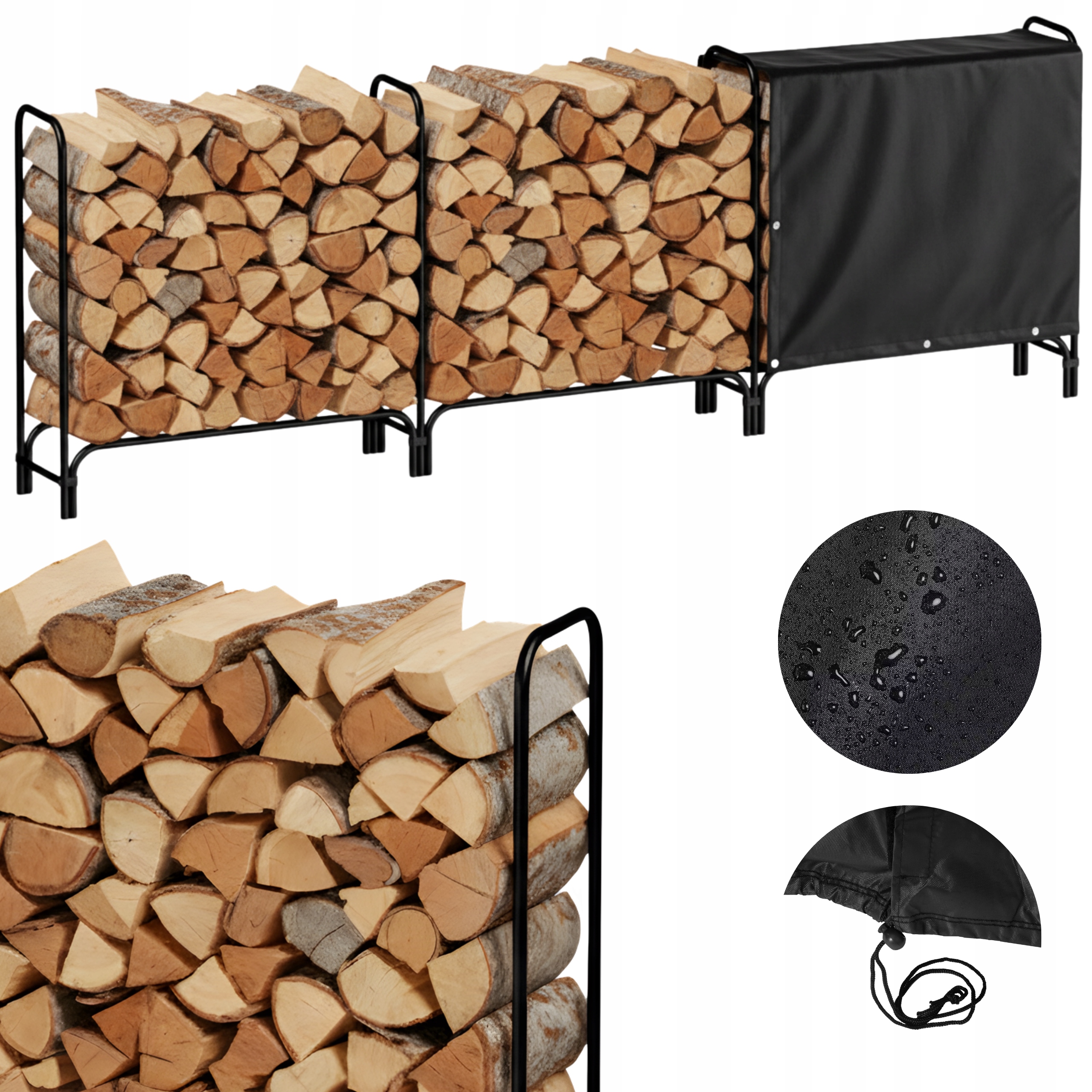 Stojan Na Drevo Veľký 360 cm Drevený S Vodotesným Poťahom Na strom