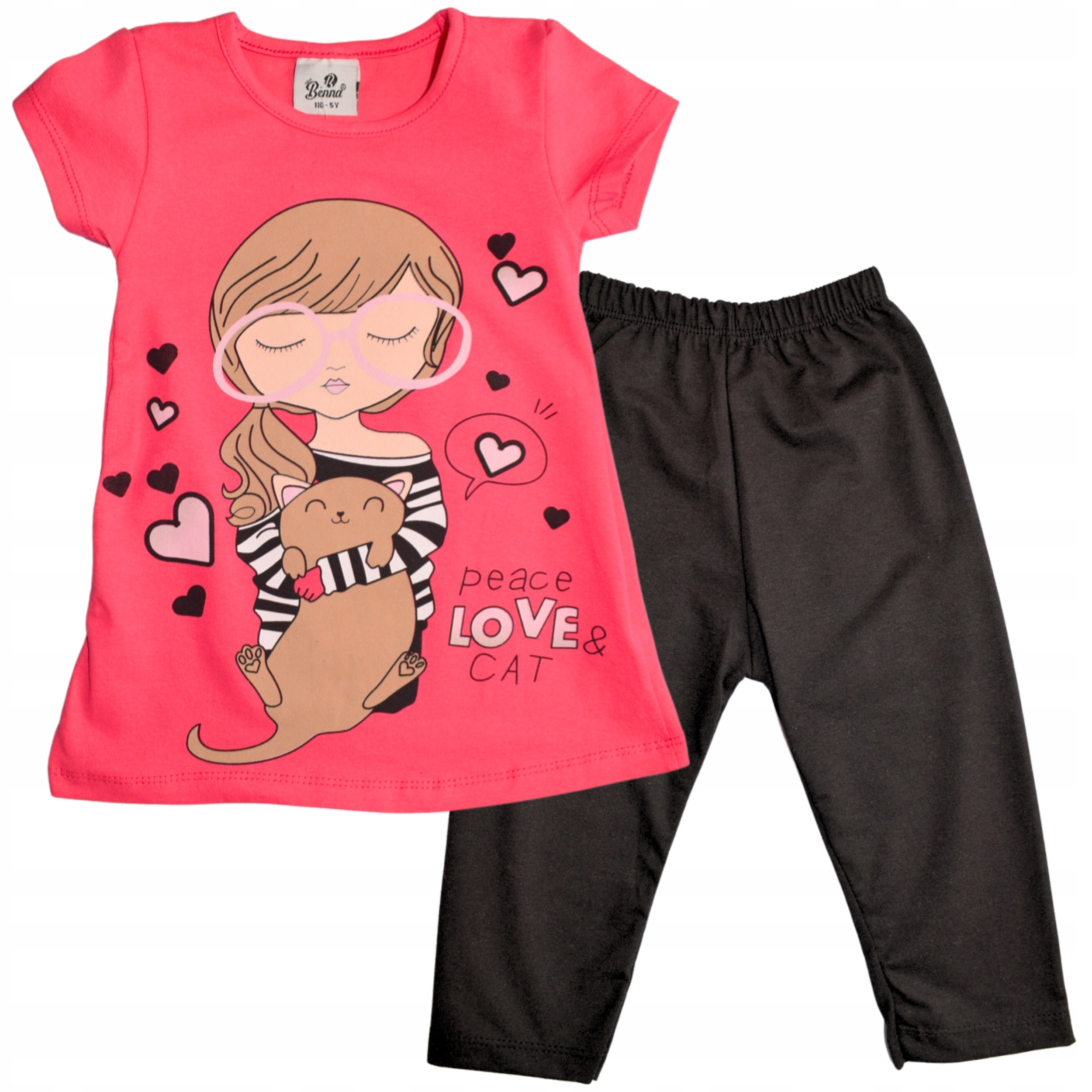 

Komplet Dziecięcy Bluzka i Legginsy Na Lato 110