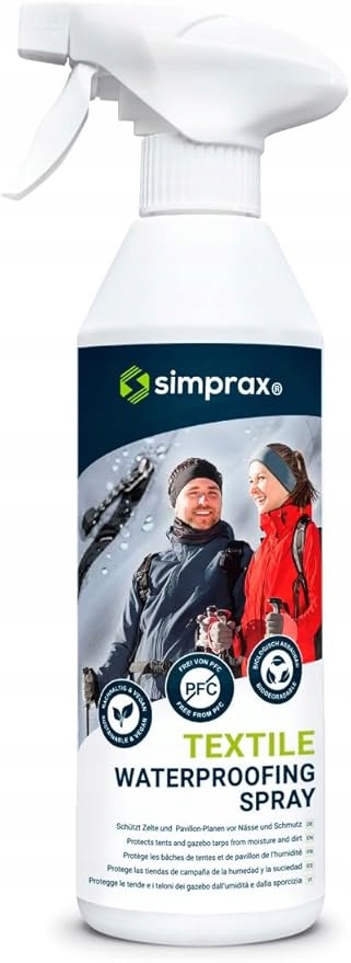 Impregnat do tekstyliów spray bez gazu Gore-Tex Softshell Oeko-TEX